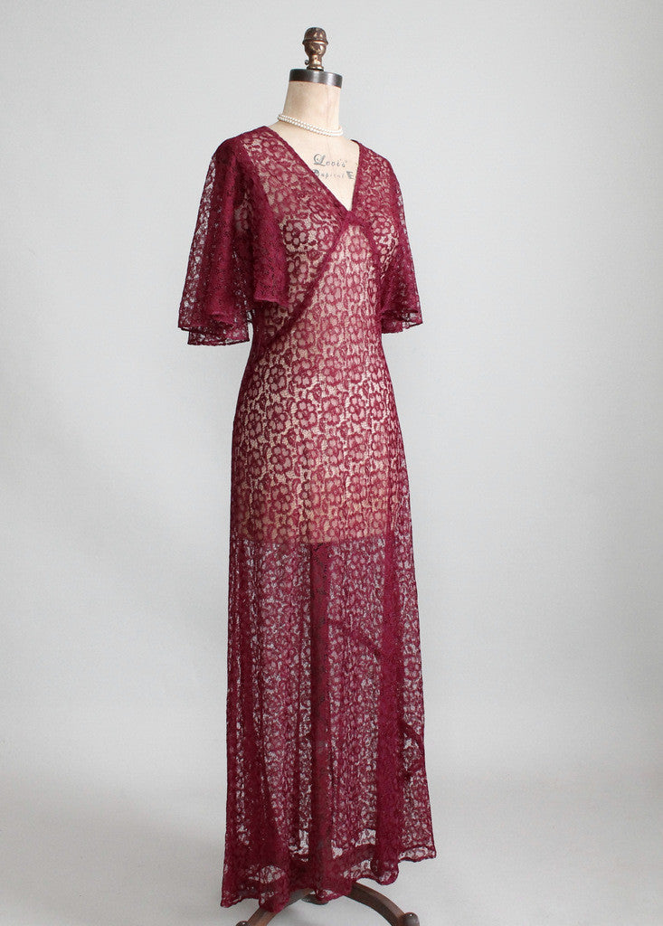 1930s Lace Dress