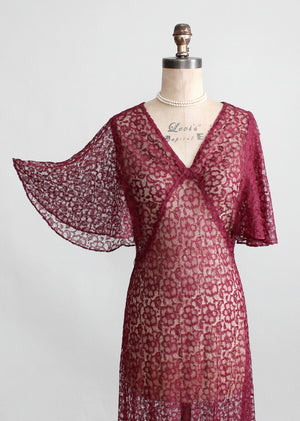 Vintage 1930s Lace Dress