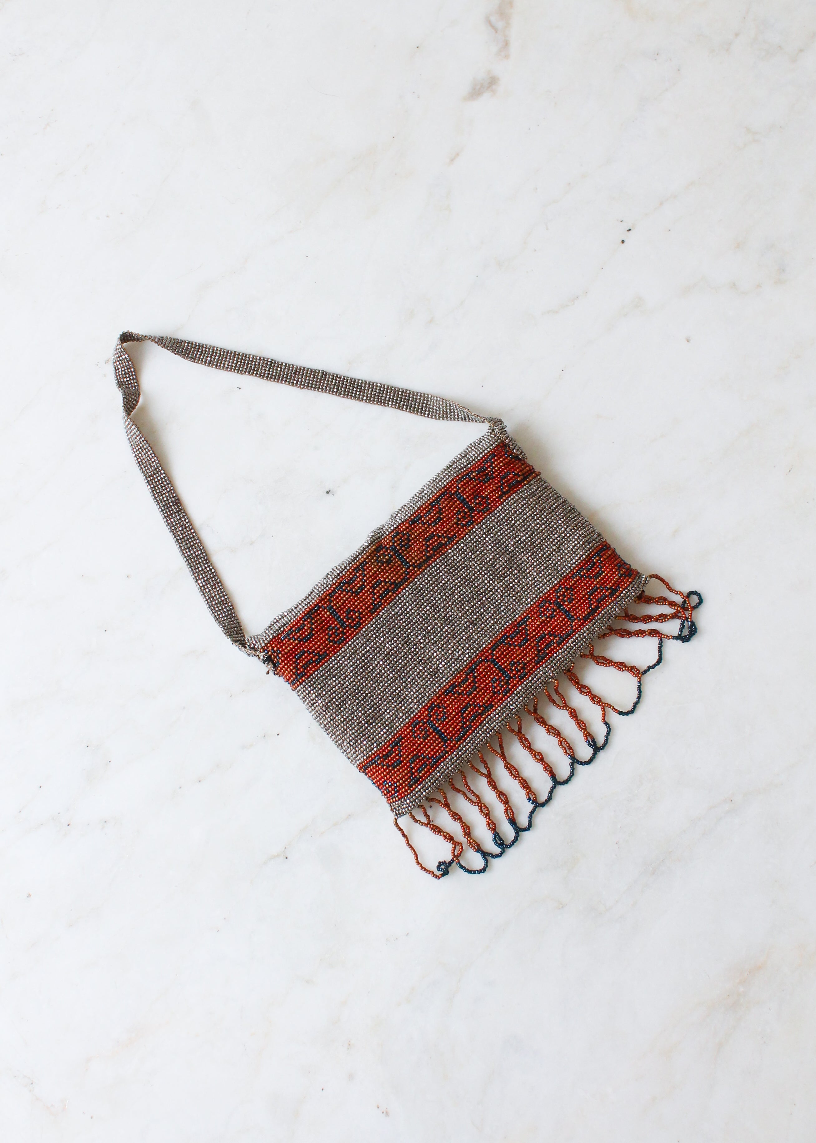 Vintage 1930s Micro Beaded French Purse