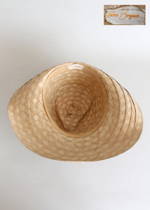 1930s lane bryant straw hat