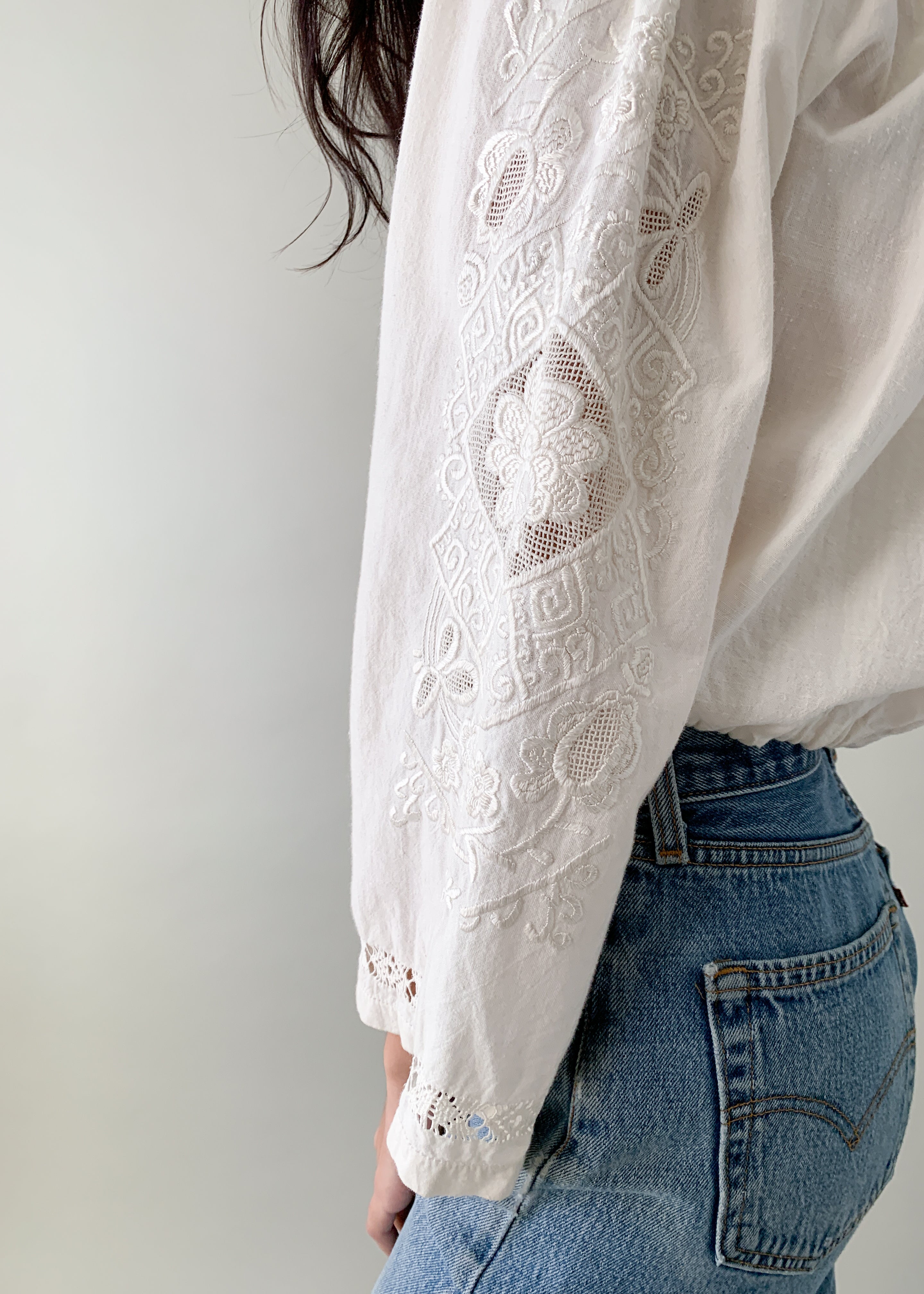 Vintage 1930s Embroidered Hungarian Top
