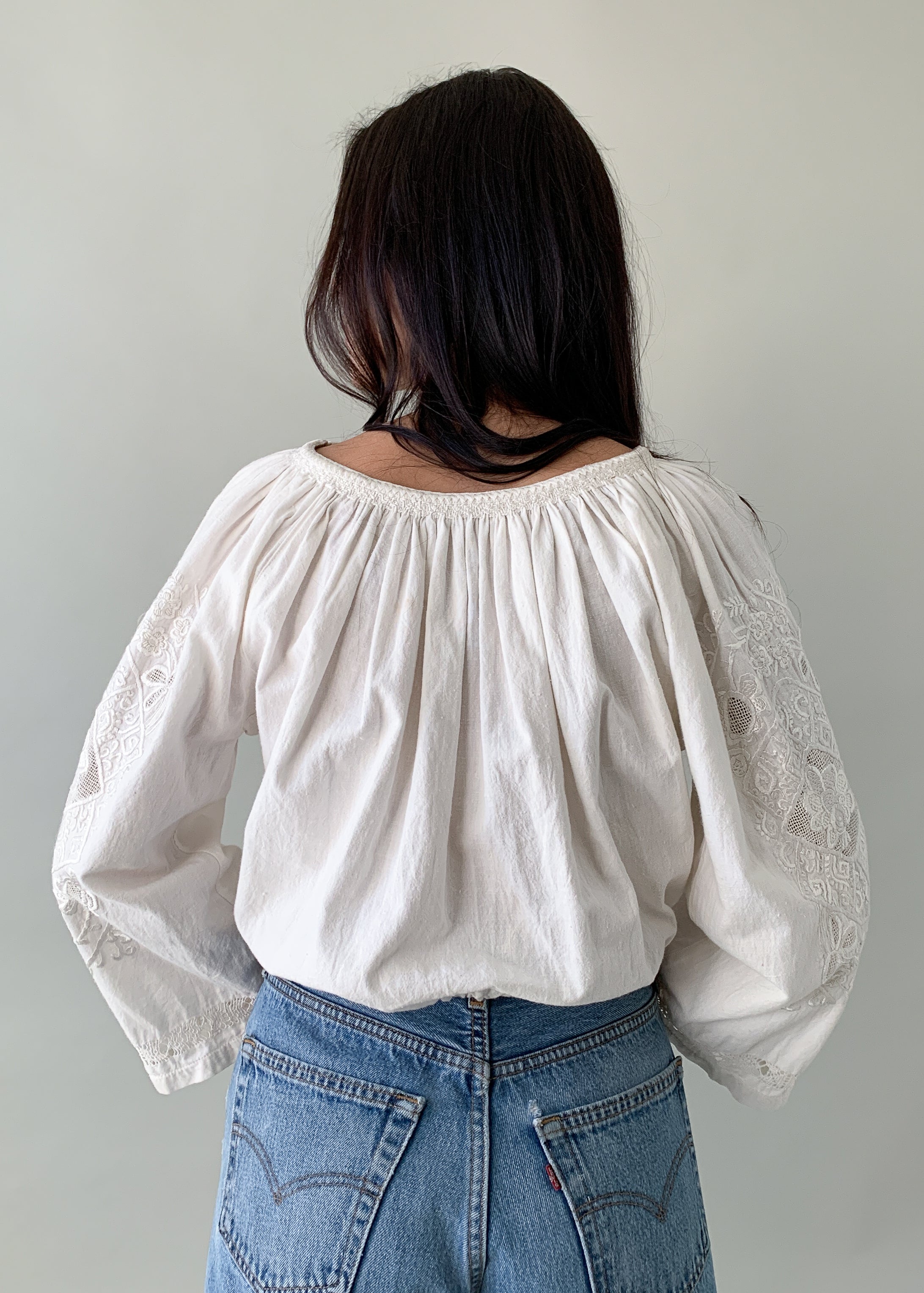 Vintage 1930s Embroidered Hungarian Top