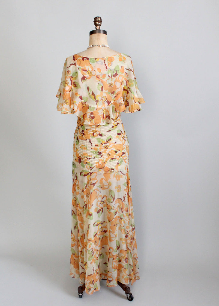 1930s chiffon party dress