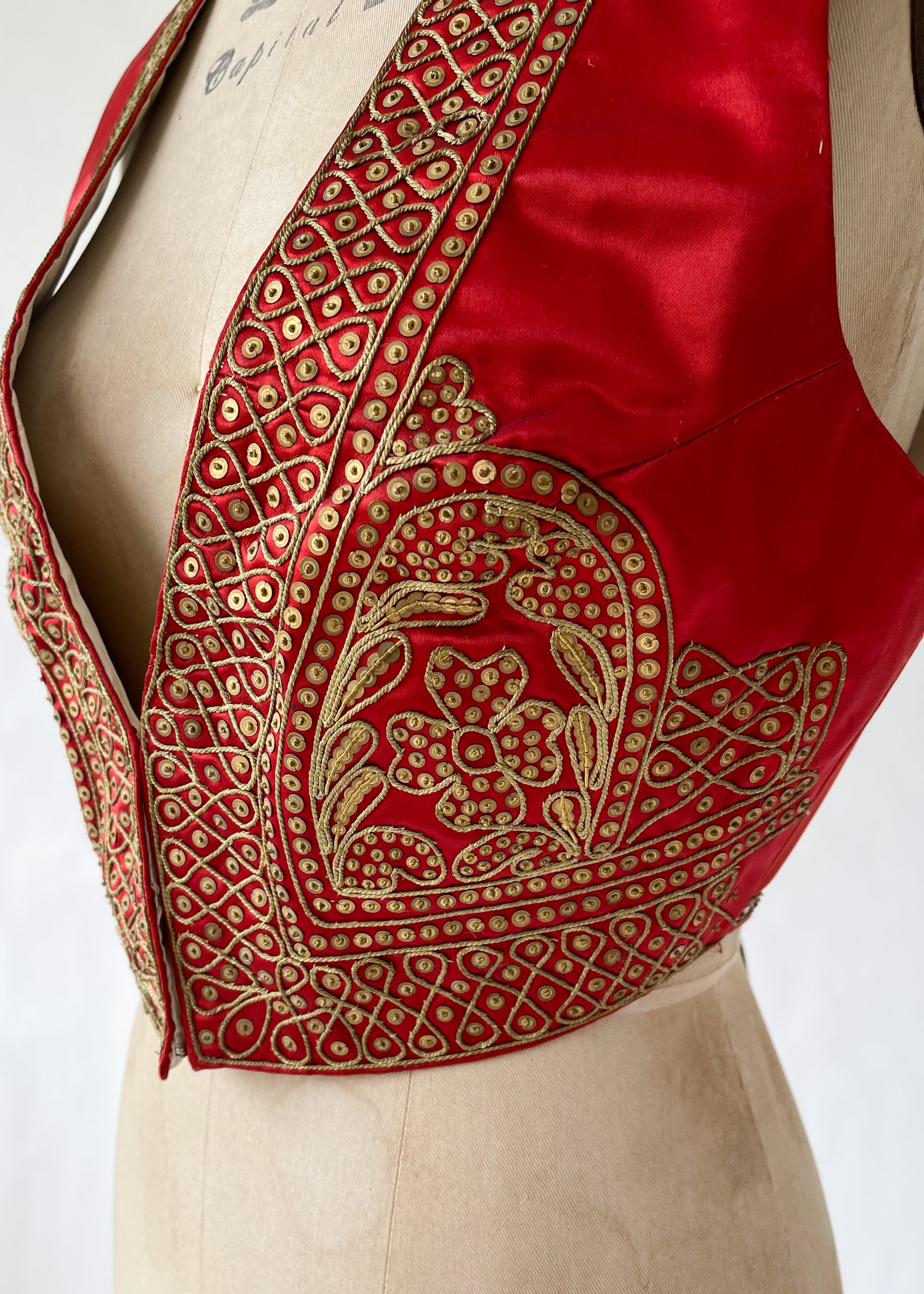 Vintage 1920s Matador Style Beaded Vest