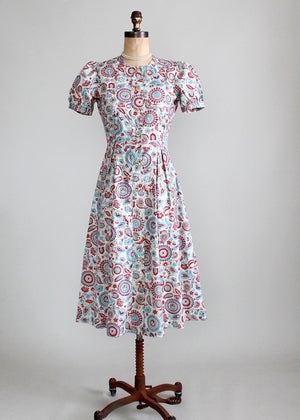 1940s Jacqueline Shaw Day Dress