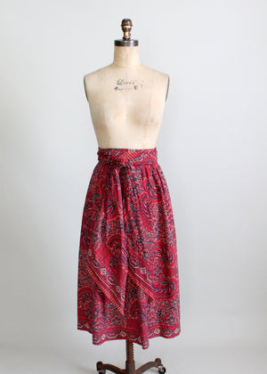 Vintage 1940s cotton skirt