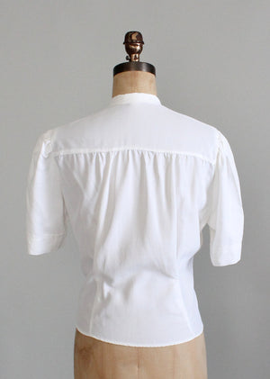 1930s rayon blouse