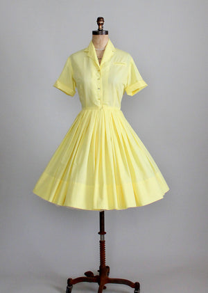 Vintage 1960s shirtwaist dress