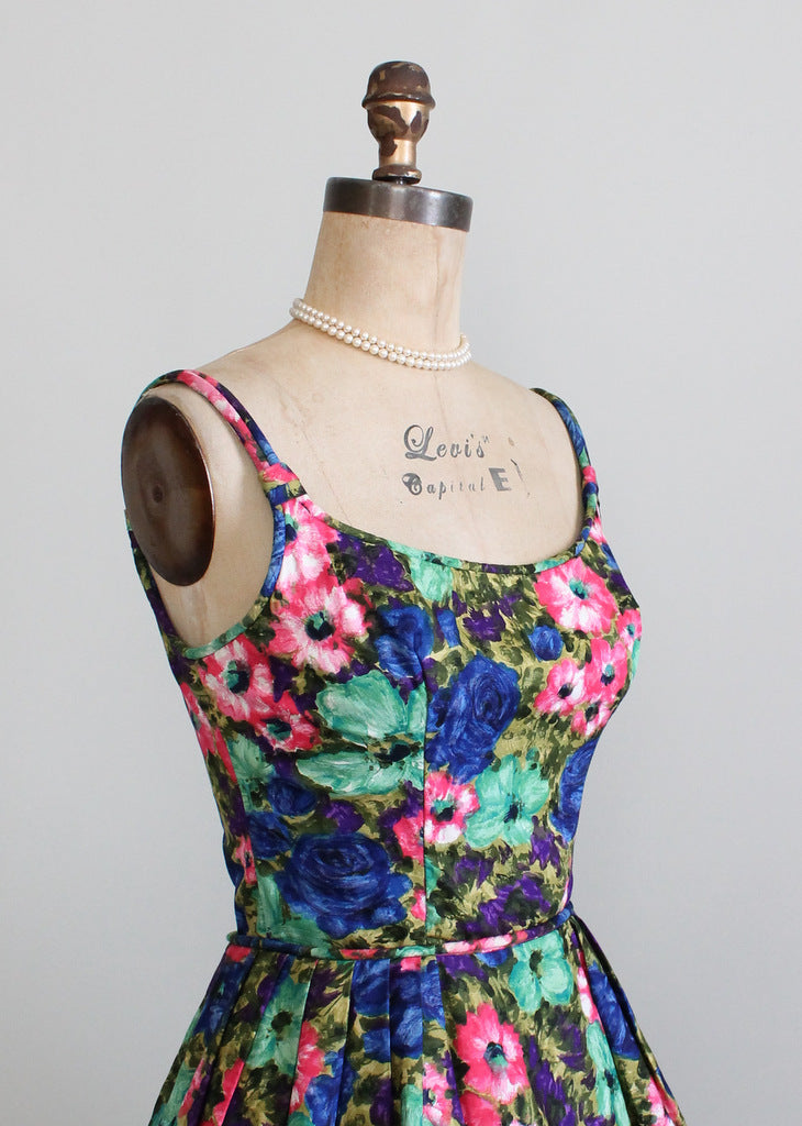 1950s floral sundress