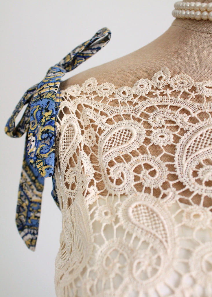 Vintage 1950s lace dress