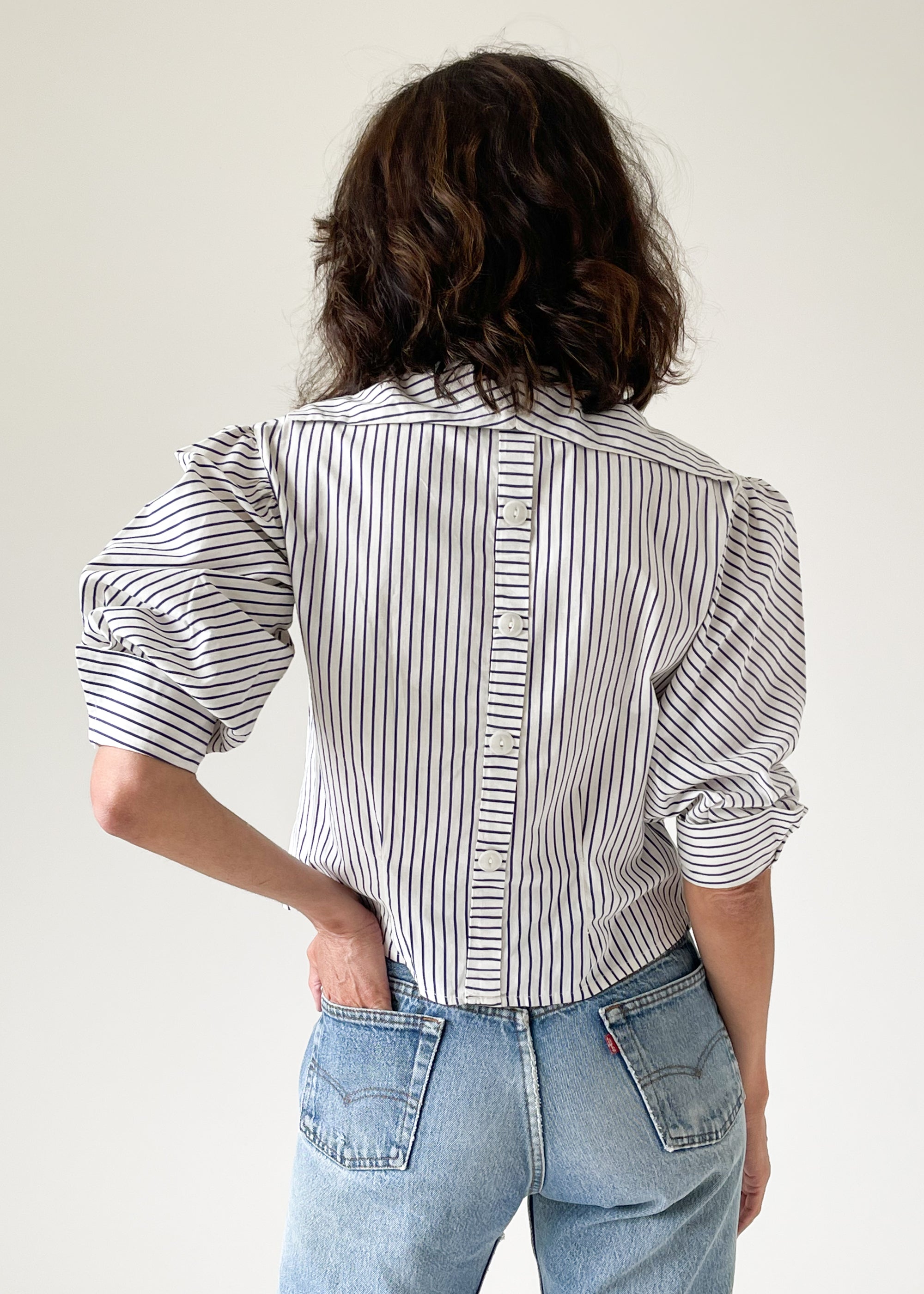 Vintage 1950s Striped Cotton Top