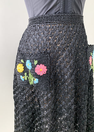 Vintage 1950s Raffia Skirt