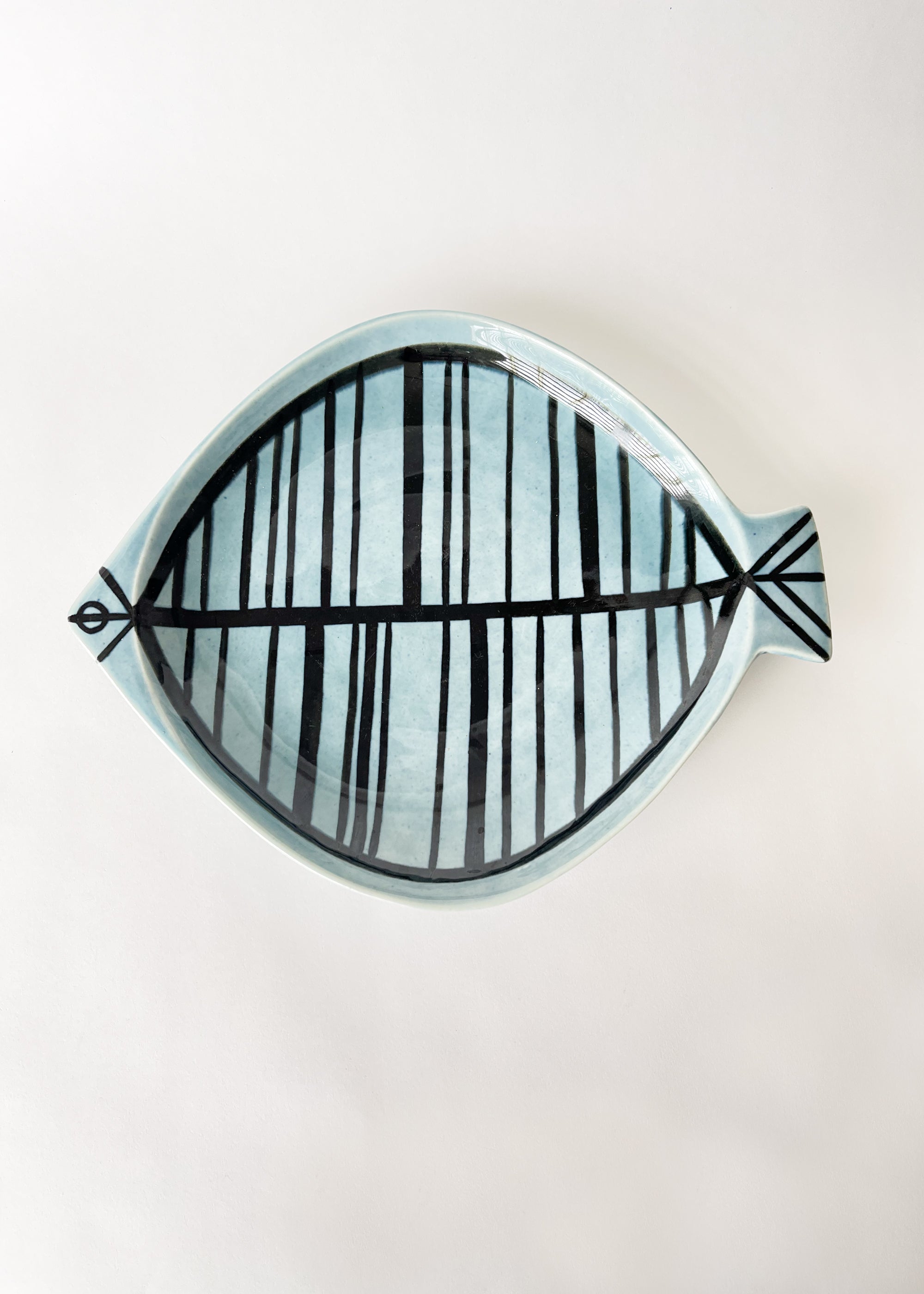 Vintage MCM Lisa Larson Ceramic Fish Plate