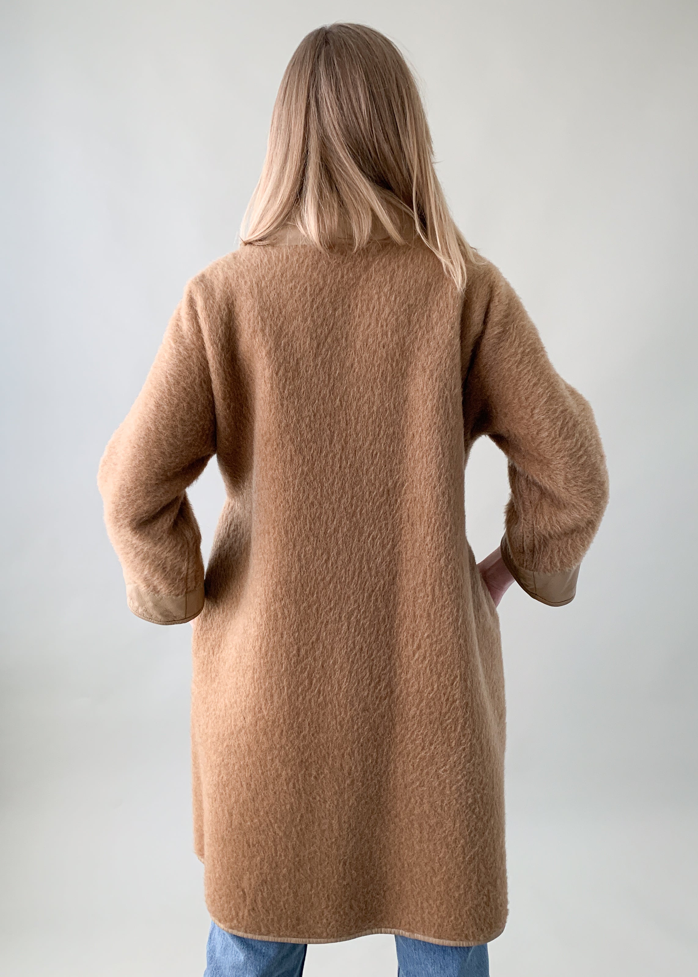 Vintage 1960s Bonnie Cashin Wool and Leather Coat