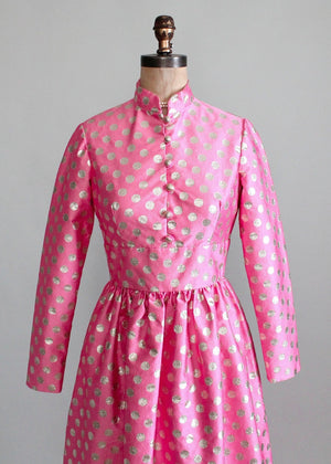 Vintage 1960s Jerry Marsch MOD Maxi Dress