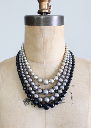 1960s Multi Strand Necklace