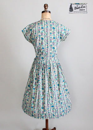 1960s floral day dress