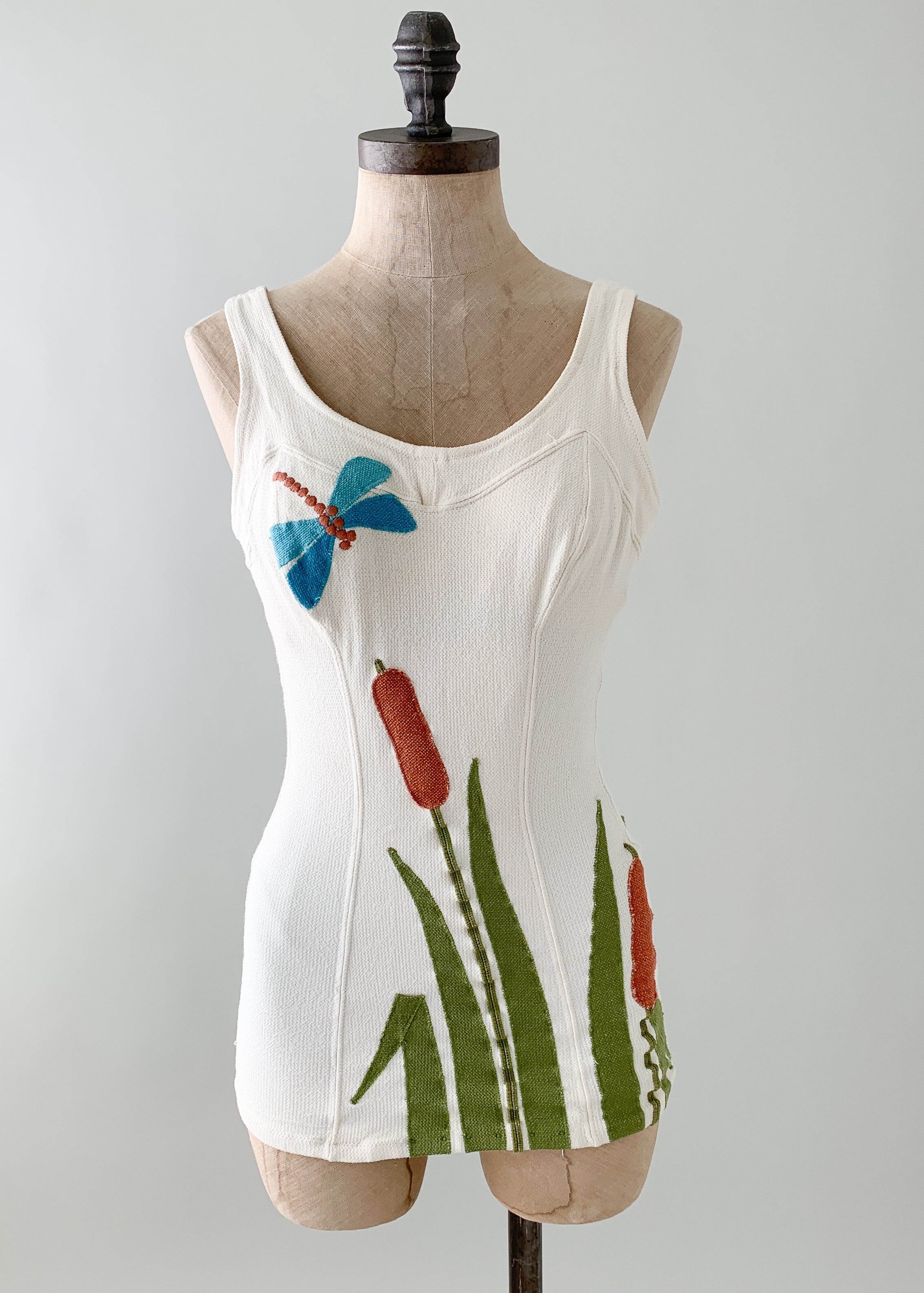 Vintage 1960s Appliqué Swimsuit