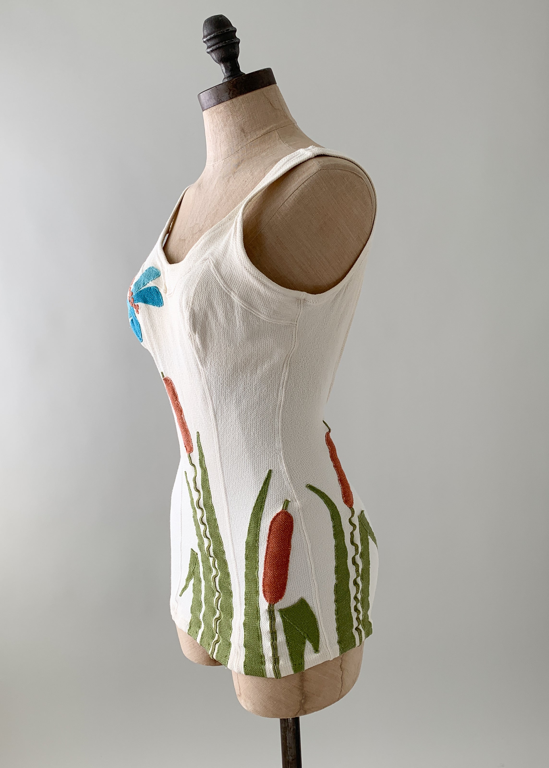 Vintage 1960s Appliqué Swimsuit