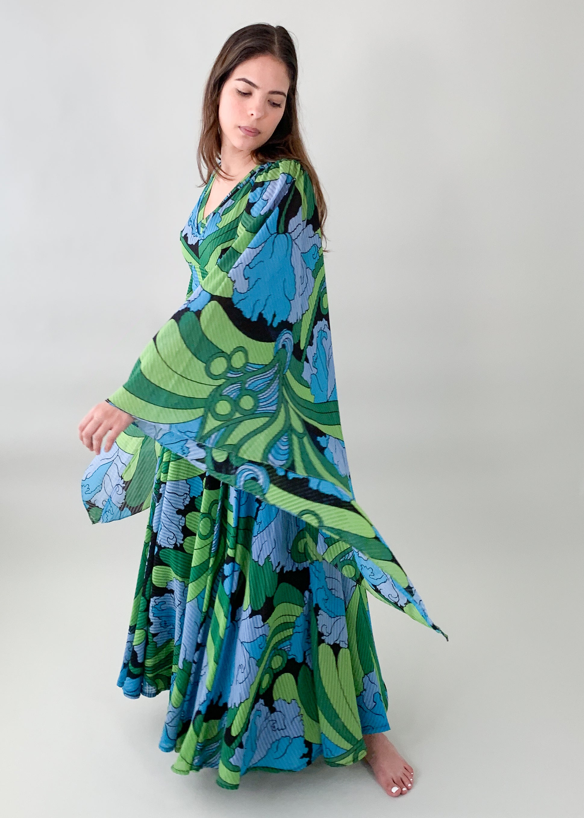 Vintage 1970s Jean Varon Jamaica Dress