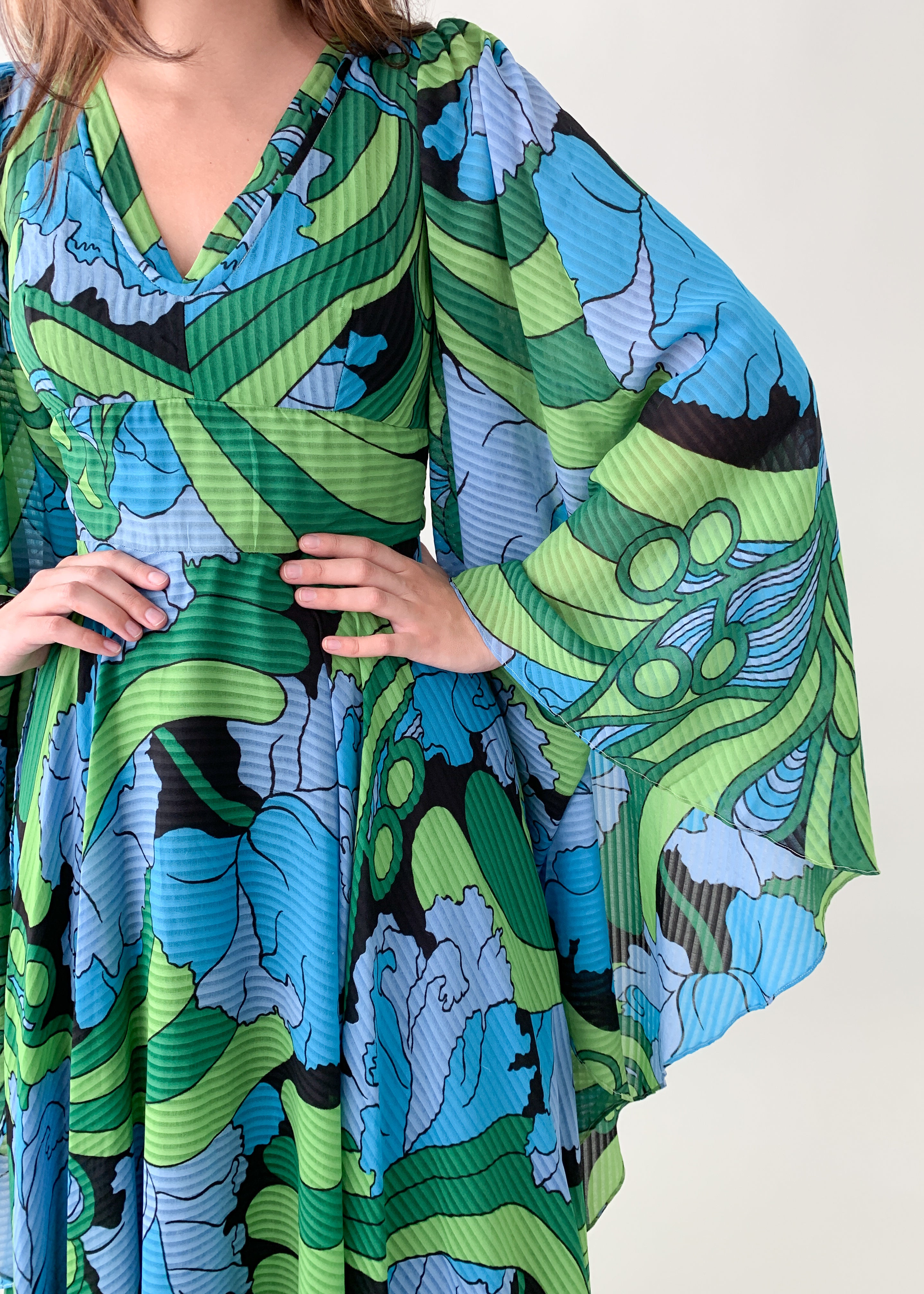 Vintage 1970s Jean Varon Jamaica Dress