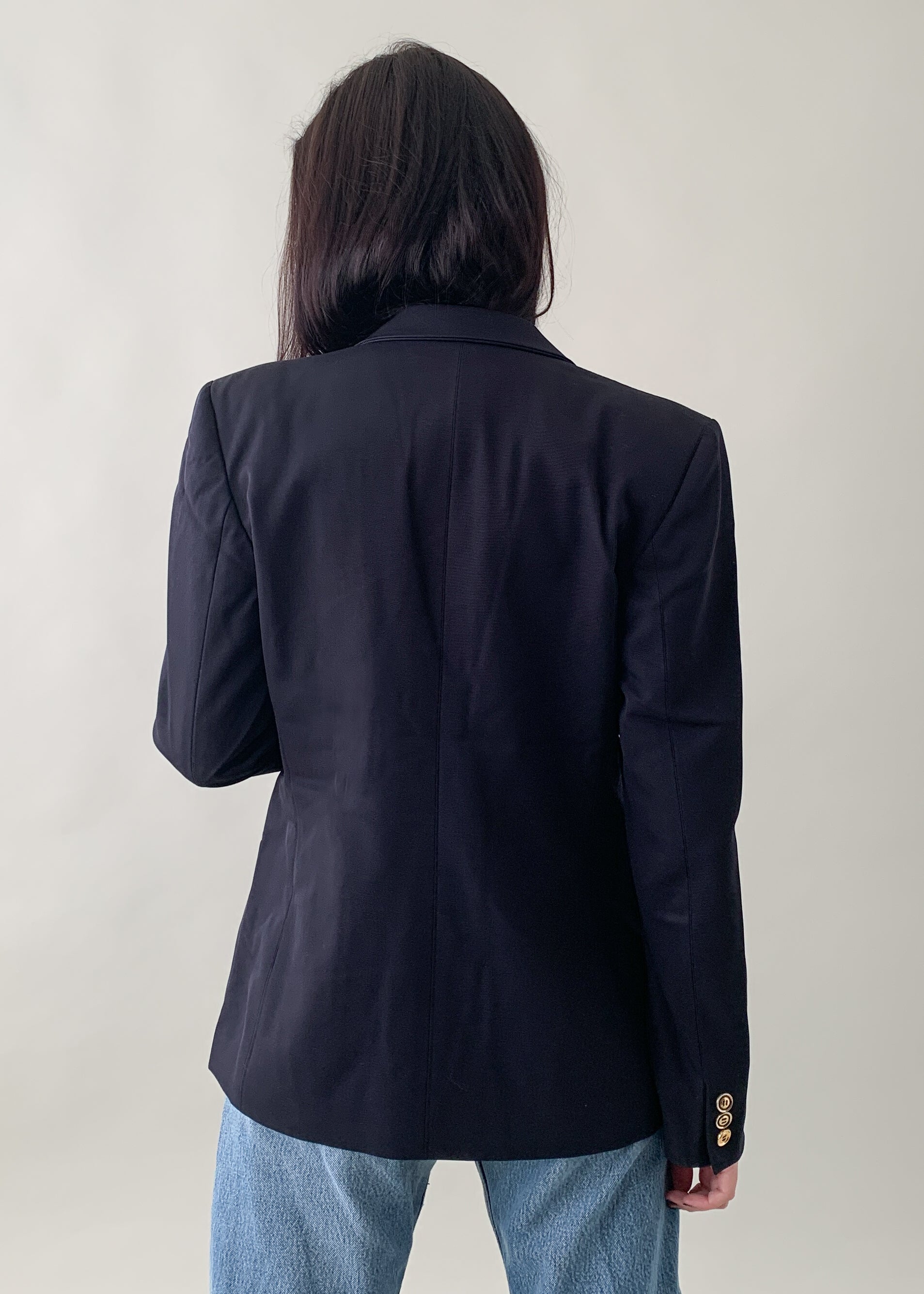 Vintage 1970s Gucci Navy Blazer
