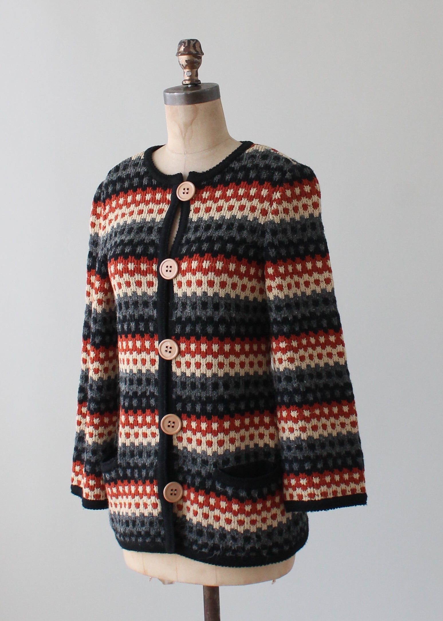 Vintage 1970s Crissa Italian Knit Cardigan