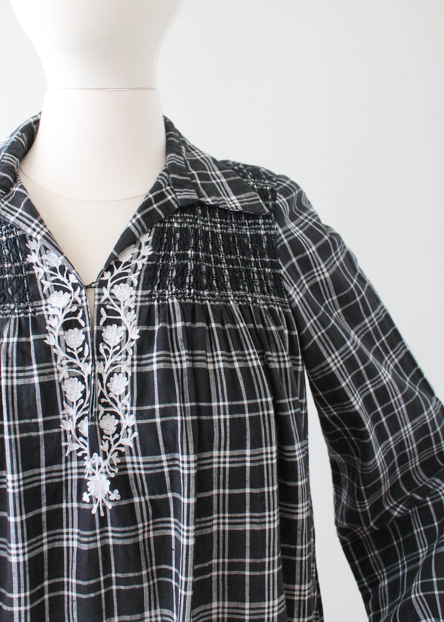 Vintage 1970s Treacy Lowe Indian Cotton Dress