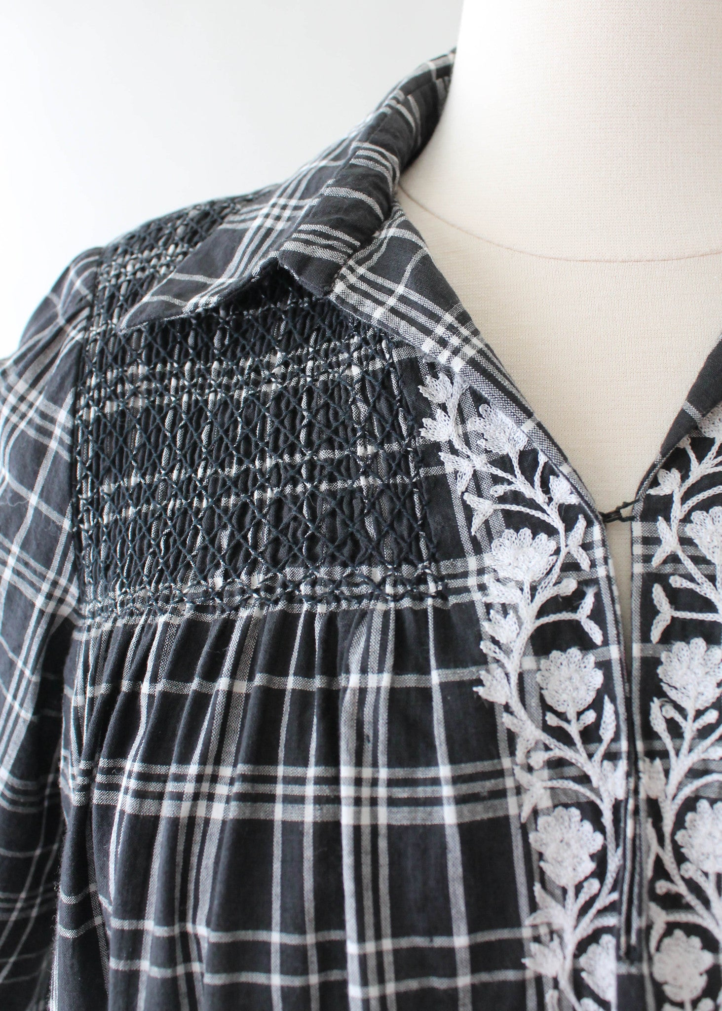 Vintage 1970s Treacy Lowe Indian Cotton Dress