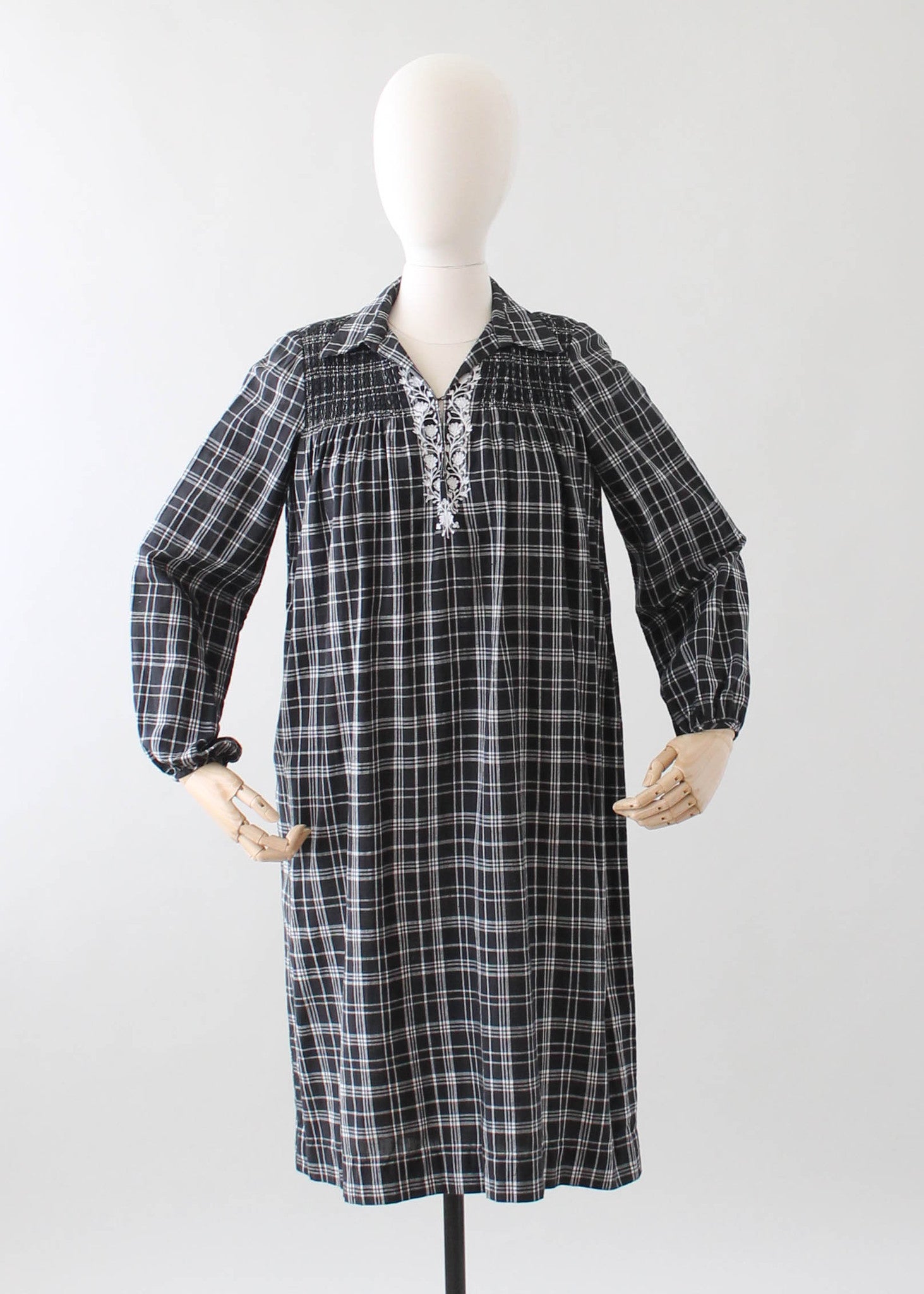 Vintage 1970s Treacy Lowe Indian Cotton Dress
