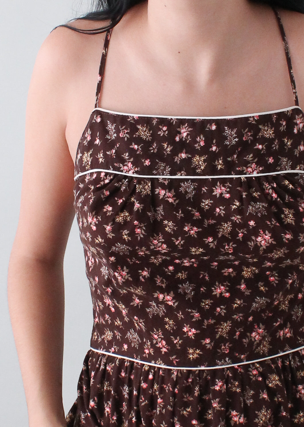 Vintage 1970s Open Back Sundress