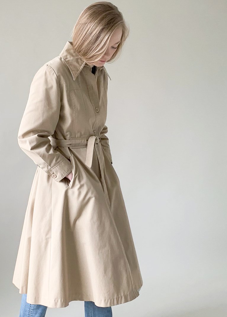 Vintage 1970s City Tan Rain Coat
