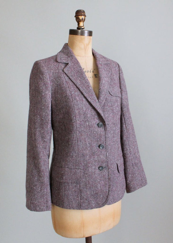 Tweed blazer Talbots Purple size 4 US in Tweed - 26694670