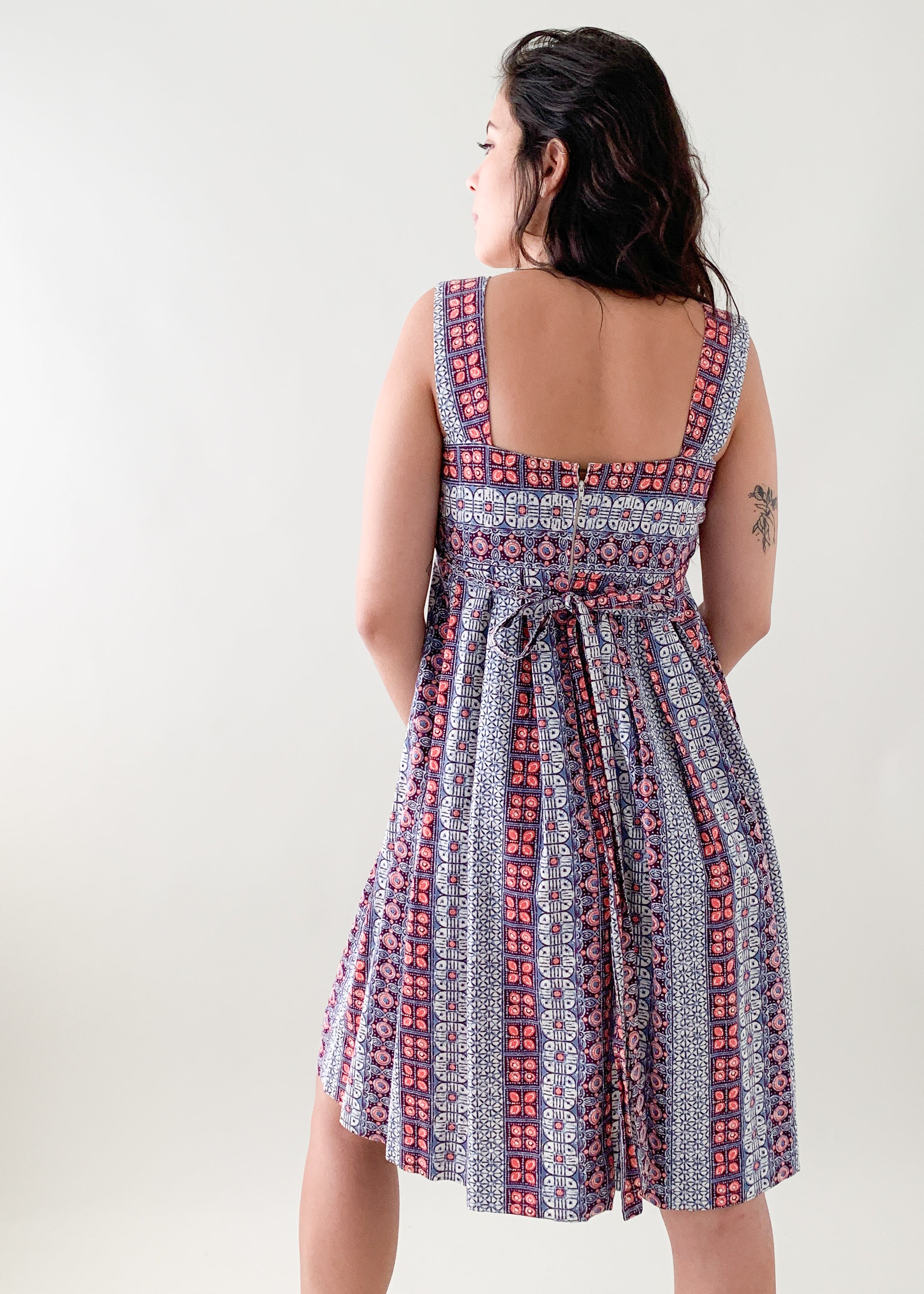 Vintage Batik Print Sundress