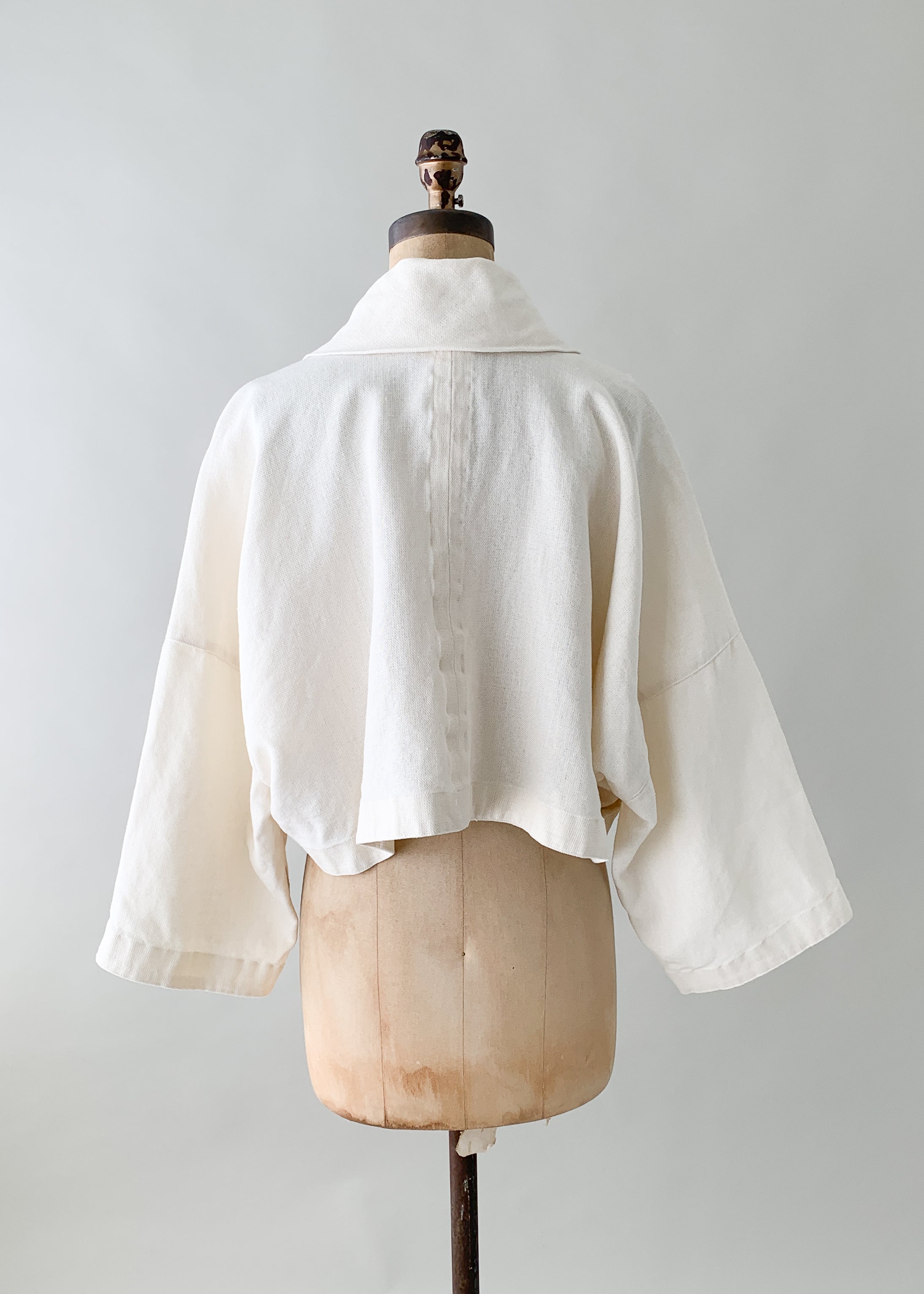 Vintage 1980s Issey Miyake Linen Jacket