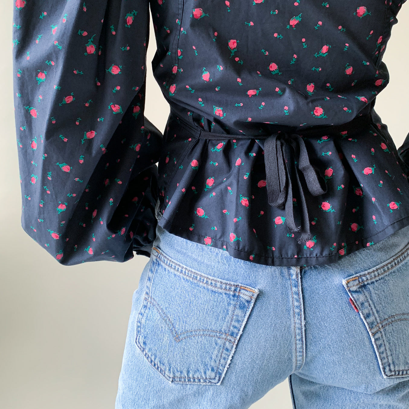 Vintage 1980s Betsey Johnson Floral Shirt
