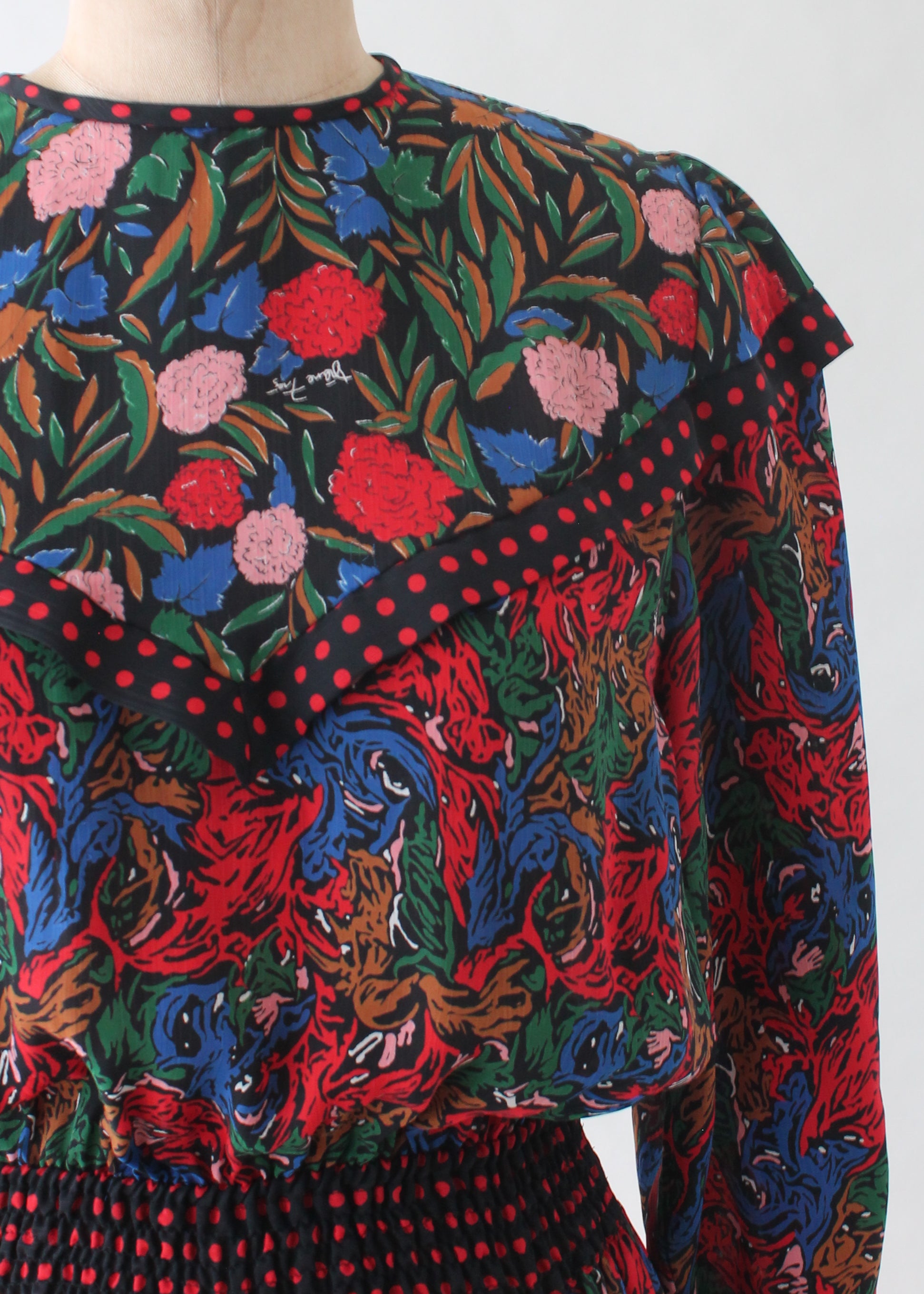 Vintage Diane Freis Floral Dress