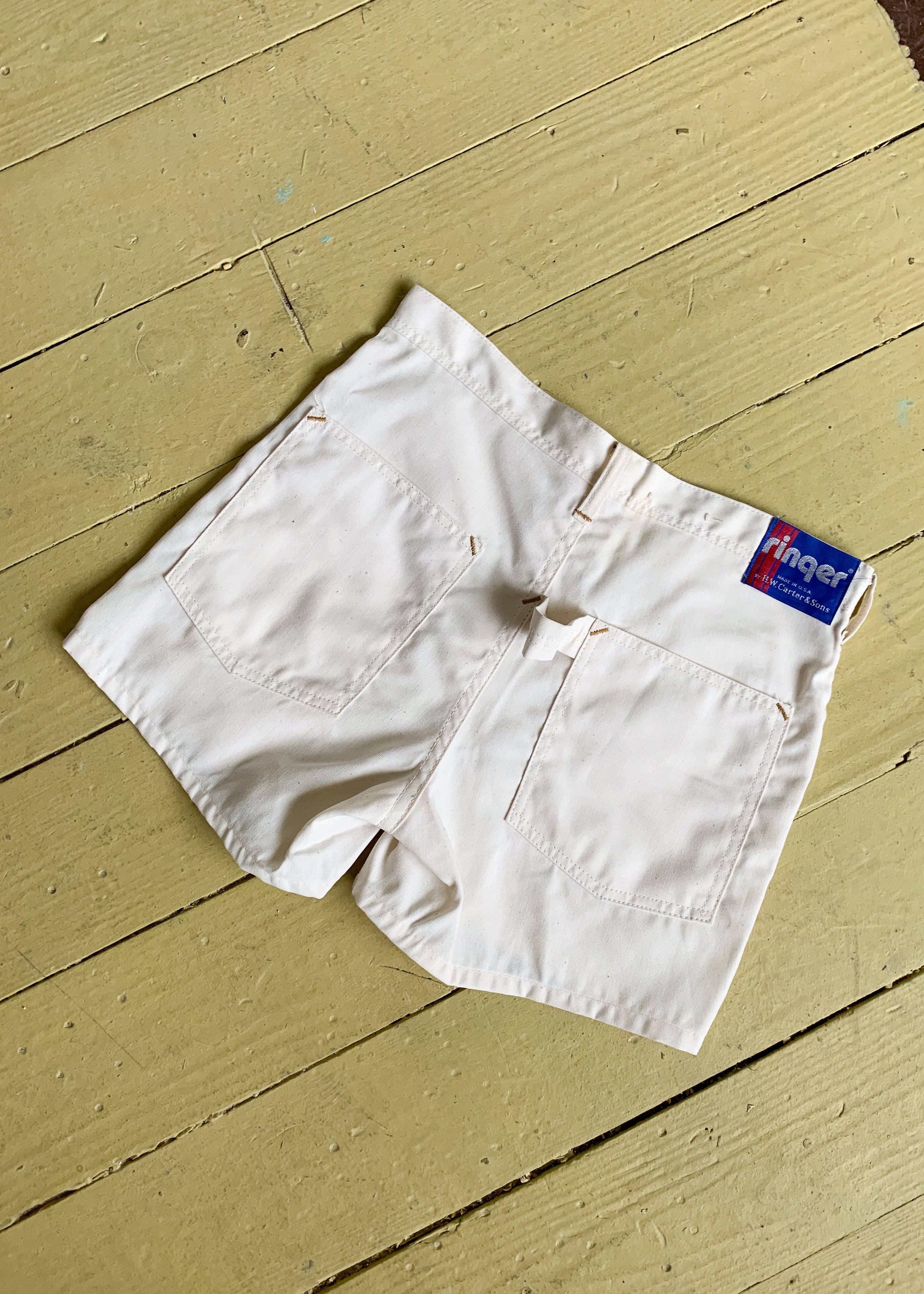 Vintage White Carpenter Shorts