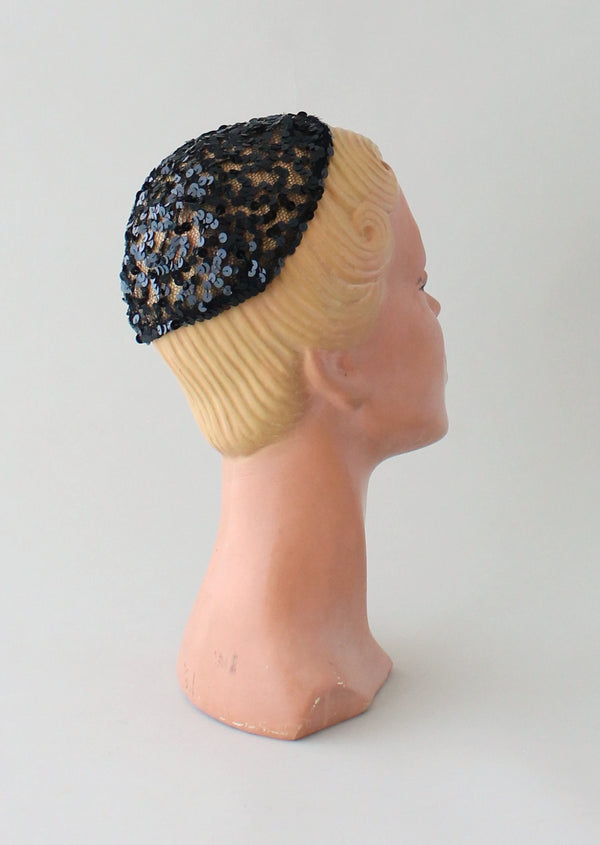 Sequin skull cap online