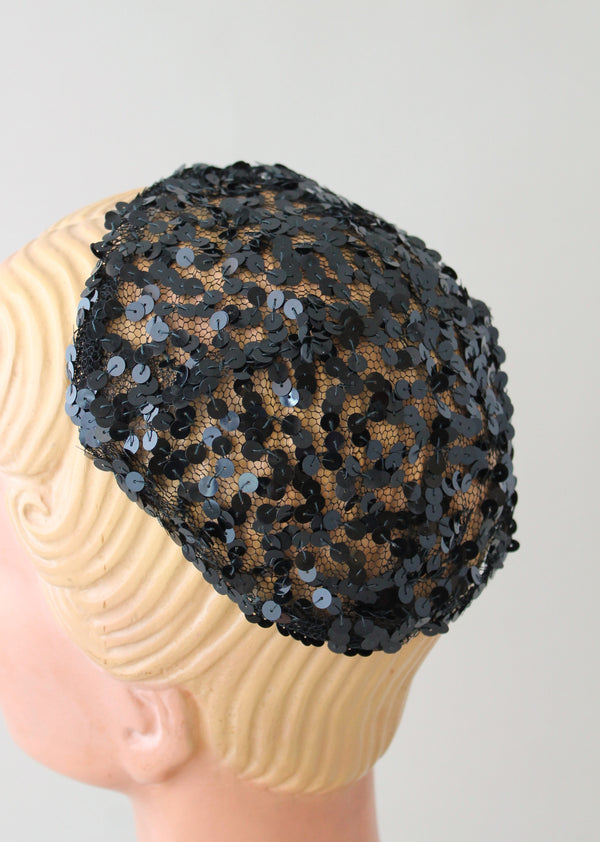 Sequin skull cap deals