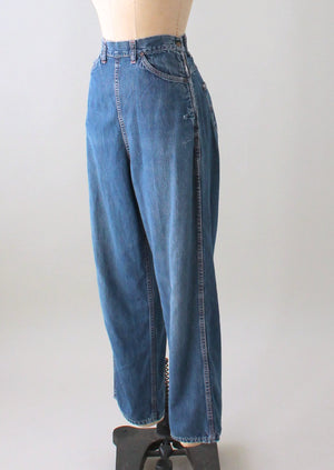 Vintage 1950s Distressed Denim Jeans
