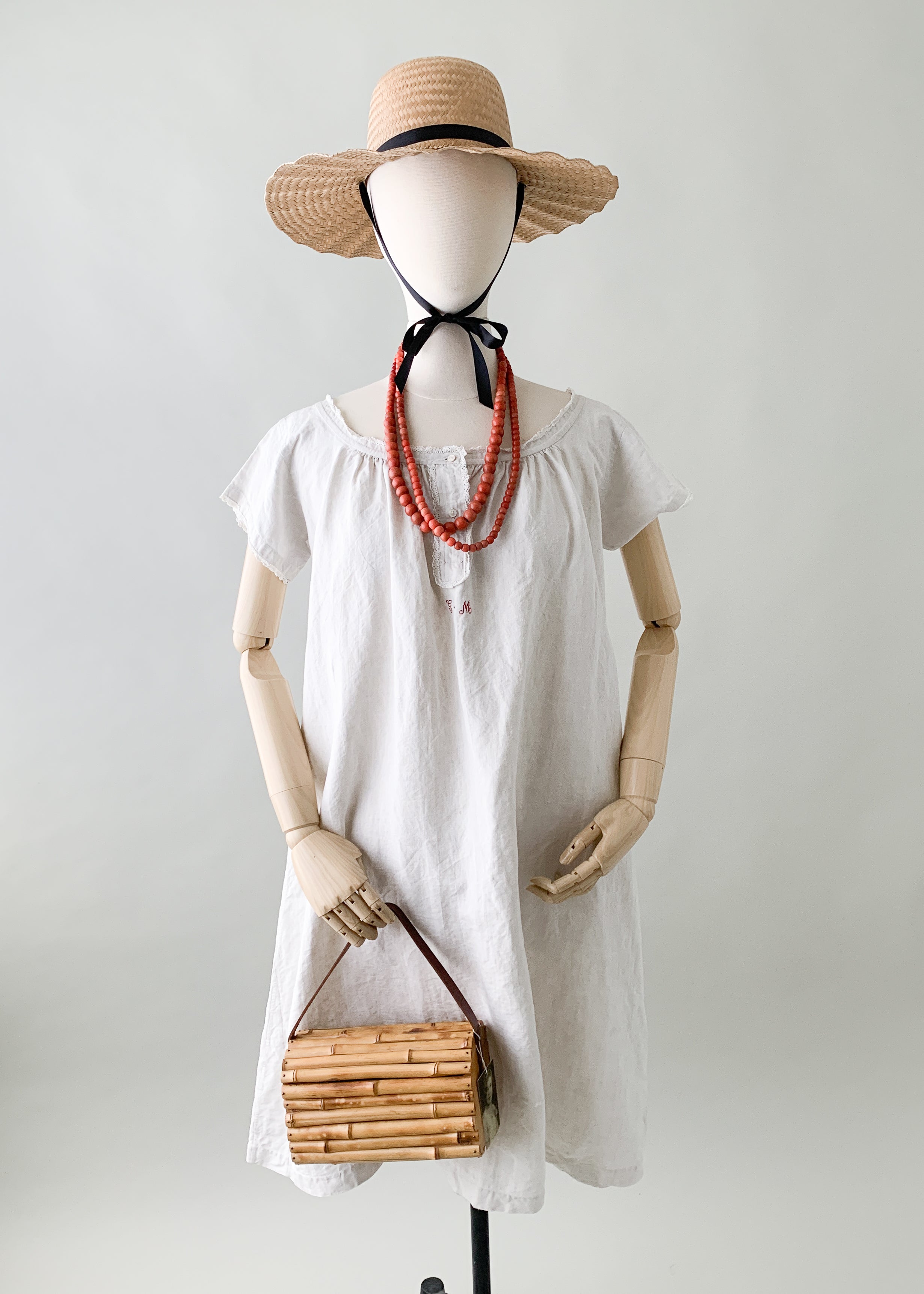 Antique Unbleached Flax Dress