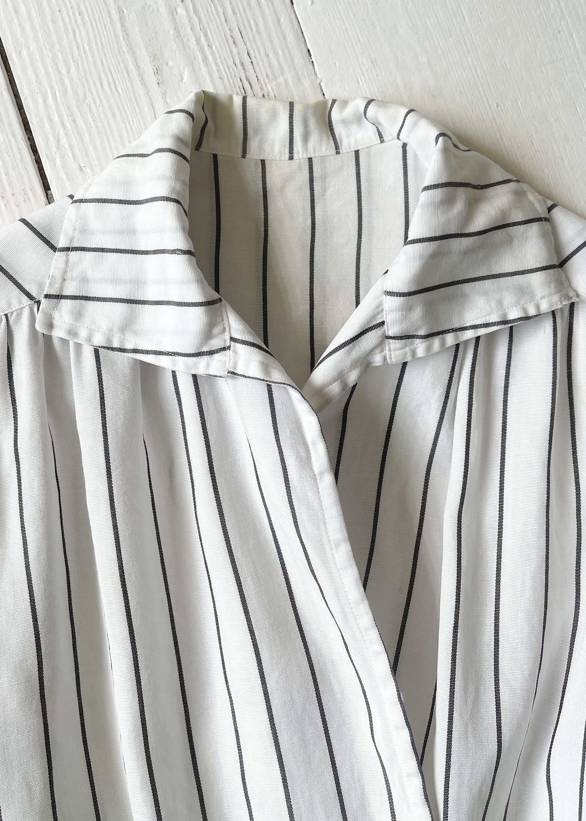Antique Edwardian Cotton Wrap Blouse