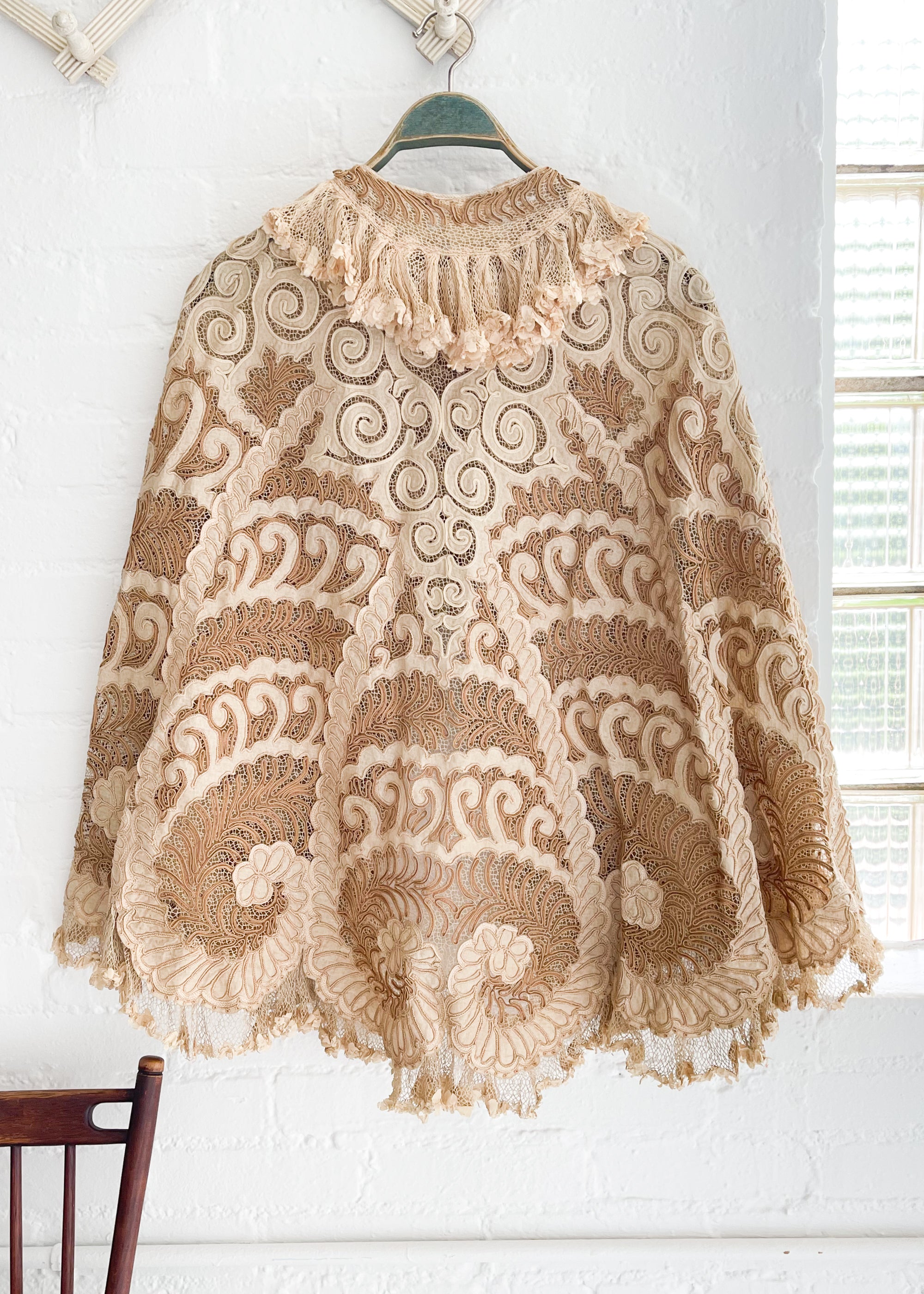 Antique Edwardian Lace Summer Cape