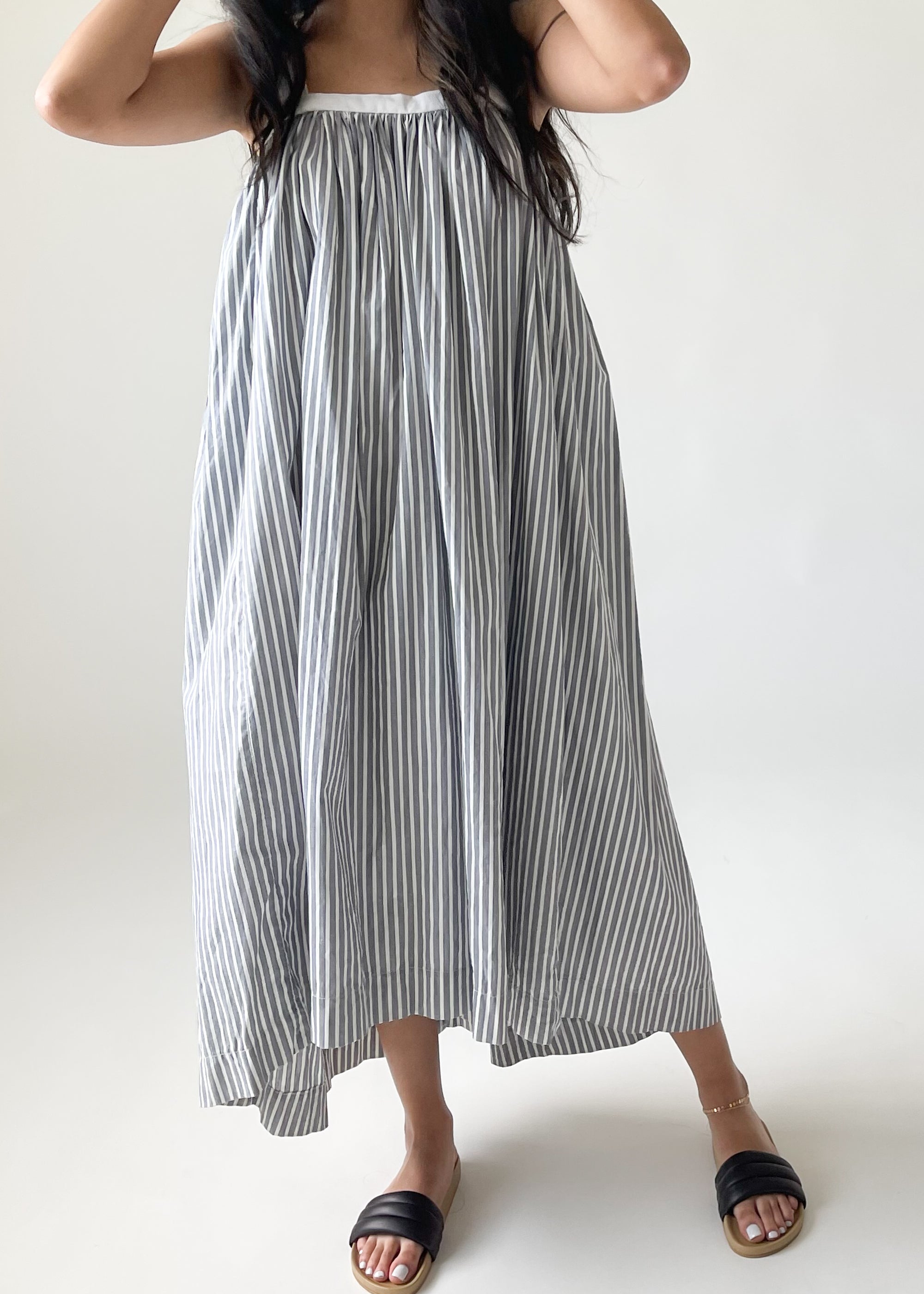 Antique Edwardian Striped Dress (Reworked)