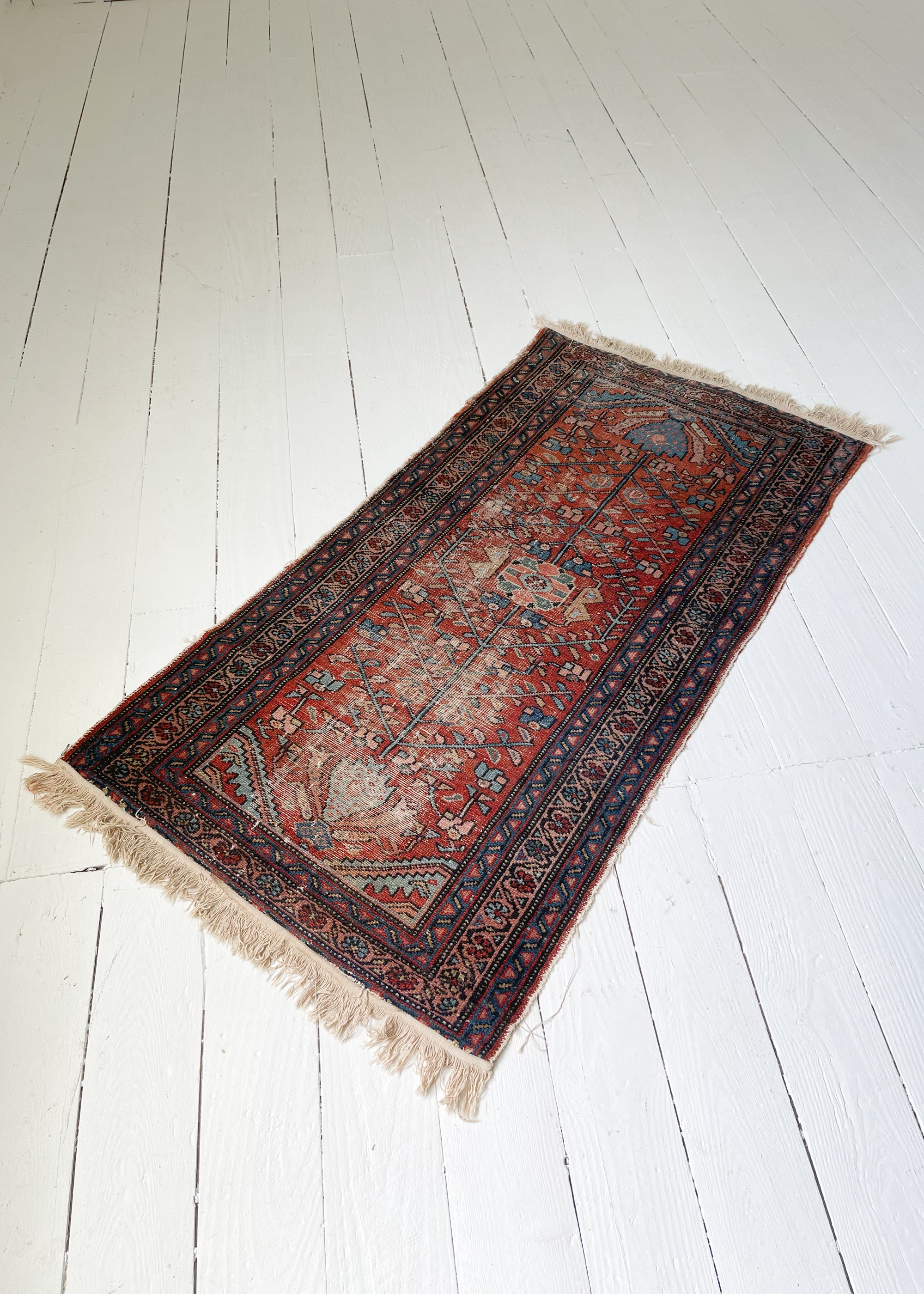 Antique Early 1900s Turkish Small Rug