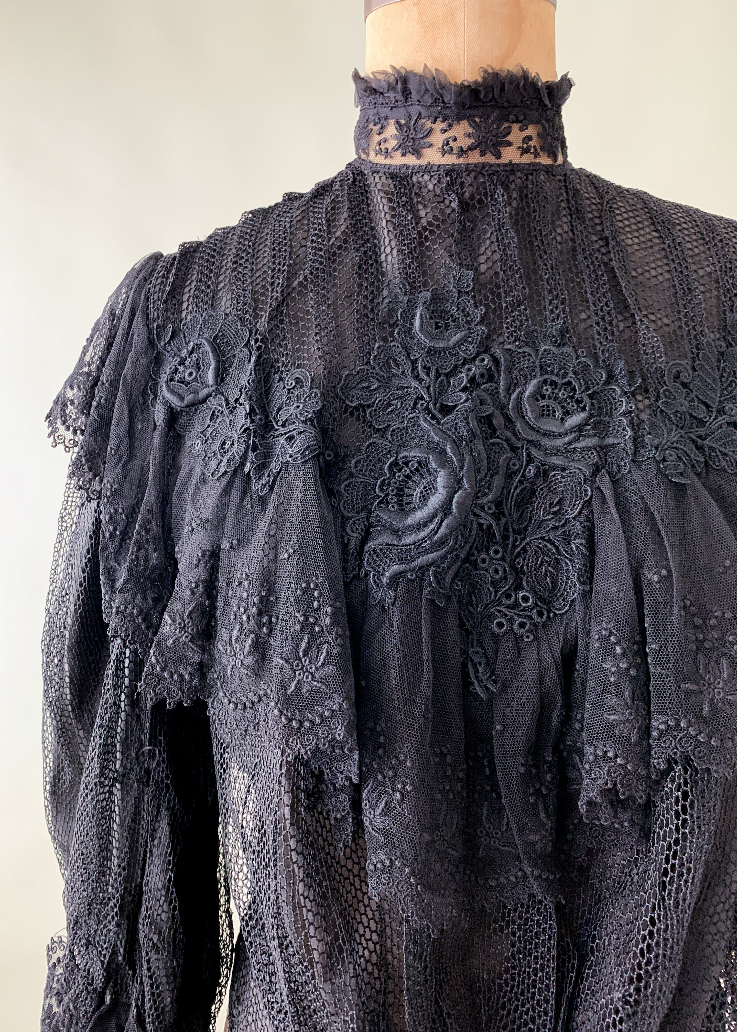 Antique Belle Epoque Lace Blouse