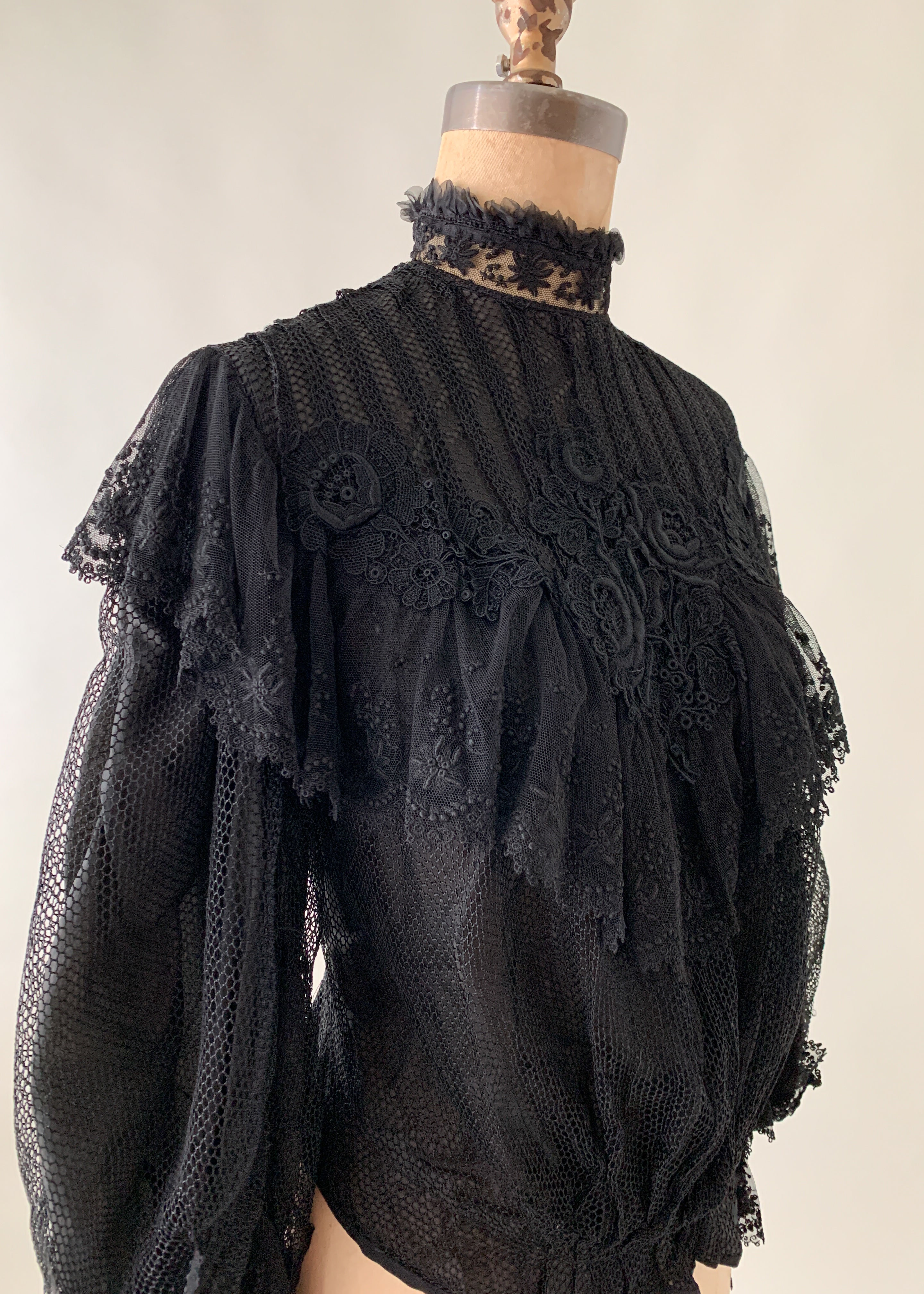 Antique Belle Epoque Lace Blouse