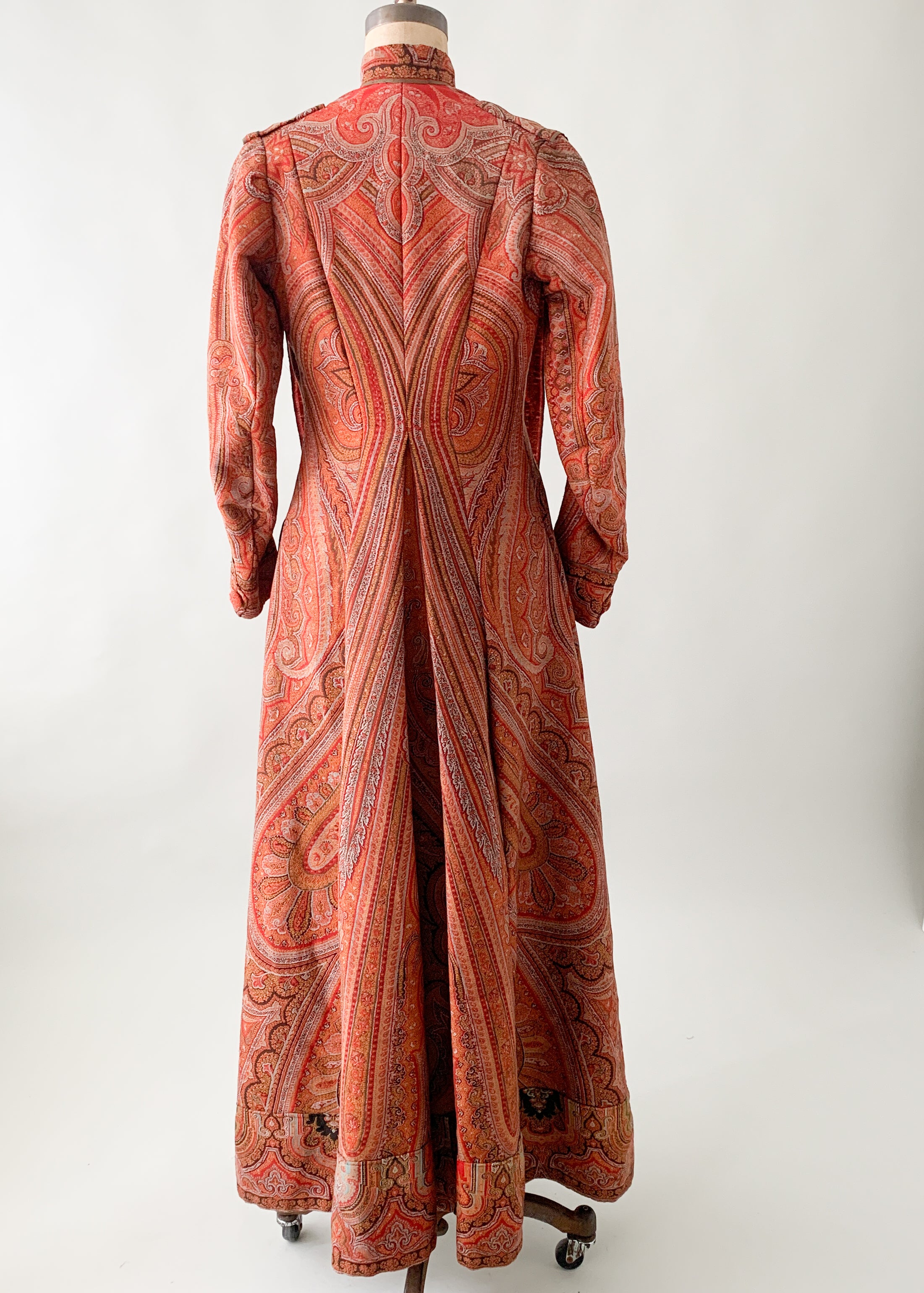 Antique Victorian Paisley Duster Coat