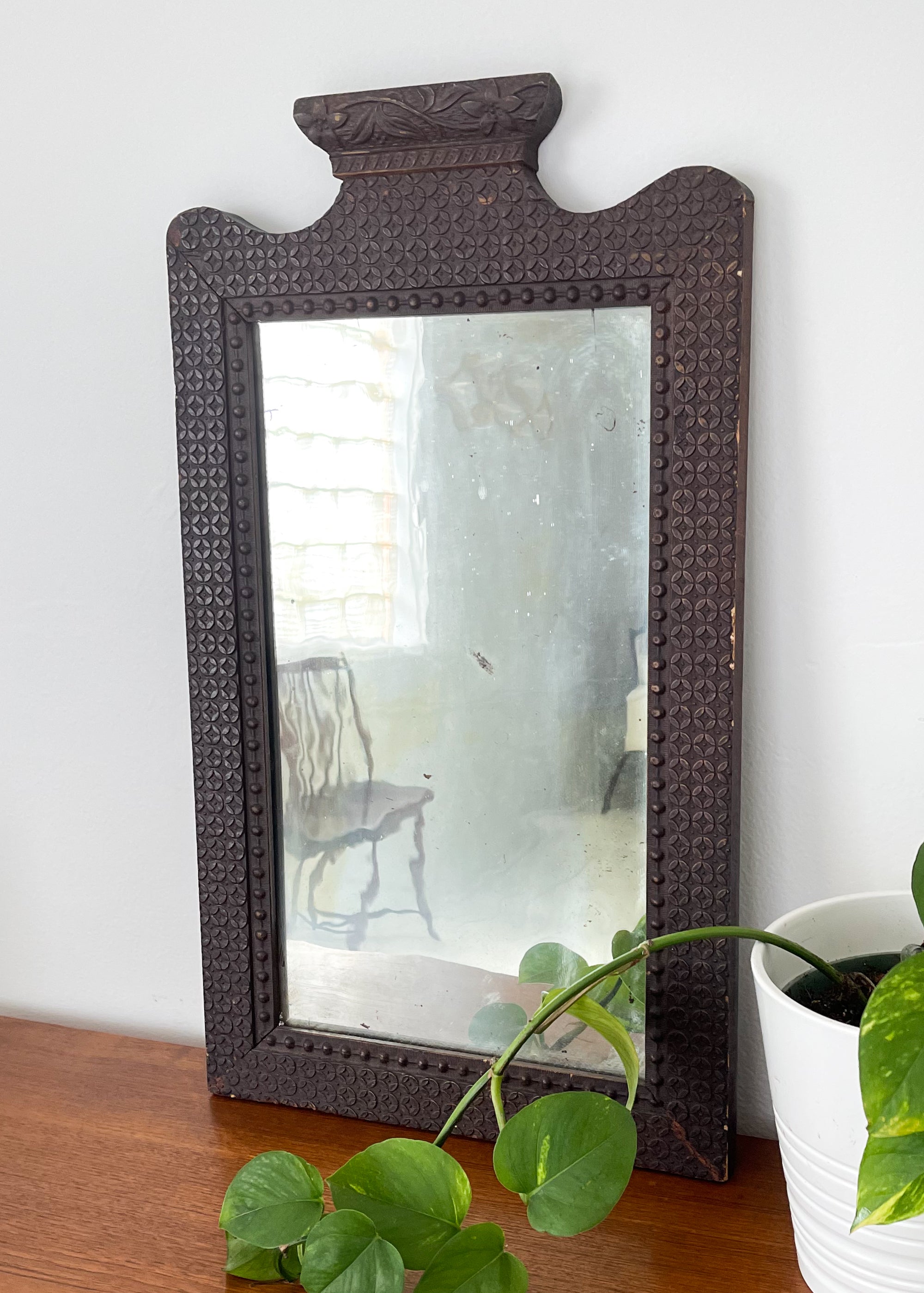 Vintage Carved Wall Mirror
